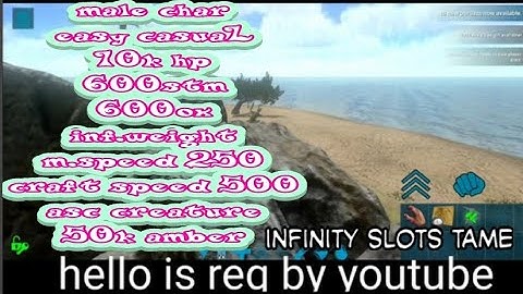 req by youtube || easy casual || mod stats || 10khp || inf.slots tame || ark mobile