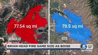 Brian Head Fire grows as red-flag warning continues