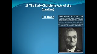 Christianity Theme 1e The Early Church In Acts Of The Apostles  Chdodd