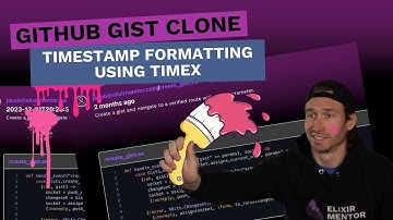 Building a Gist Clone (an Elixir Full Course) Pt. 19: Using Timex