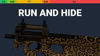 P90 Run And Hide - Skin Float And Wear Preview