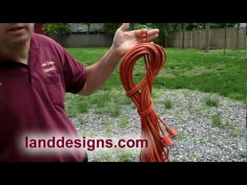 Coil Extension Cord & Rope - Hanger Built In!