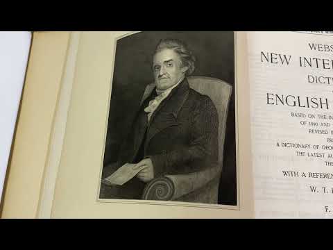 1925 Webster S New International Dictionary With Reference History Subscription Only Edition