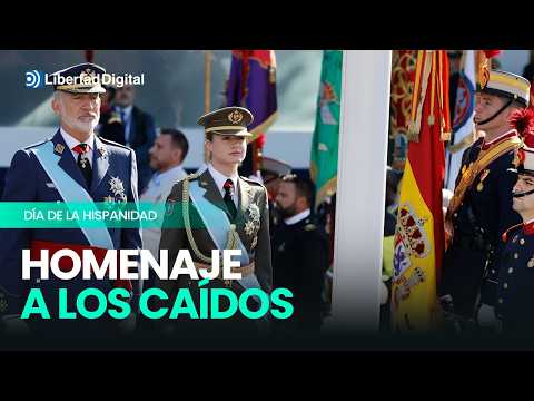 Emotivo homenaje a los caídos presidido por Felipe VI y la Princesa Leonor