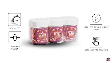 Shrink Wrap Machine for Gummy MultiVitamin Bottles