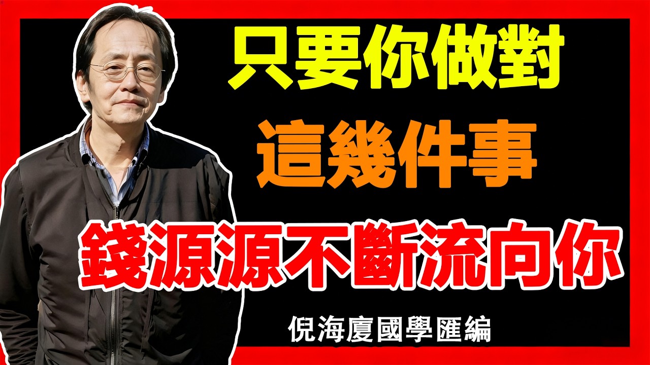 倪海廈：把這幾件事做對，不用拼命，錢也會源源不斷！#輕鬆搞錢#財富顯化#人生開掛#財富密碼 #好運自來# 財富覺醒 #吸金體質 #搞錢思維#易經#財運密碼#倪海廈