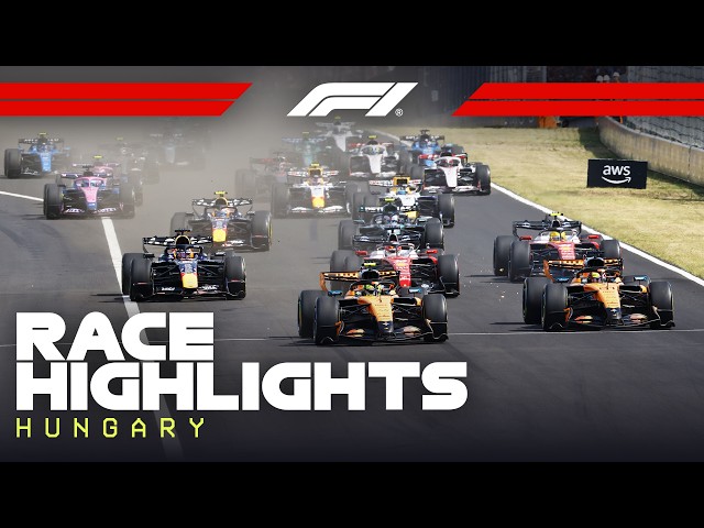 The best of the action from a dramatic Hungarian Grand Prix, where the drivers battled it out in the final race ahead of summer break.
For more F1ยฎ videos, visit: https://www.Formula1.com
Visit our store: https://f1store.formula1.com/
Follow F1ยฎ:
https://www.instagram.com/F1
https://www.facebook.com/Formula1/
https://www.twitter.com/F1
https://www.twitch.tv/formula1
https://www.tiktok.com/@f1
#F1 #HungarianGP