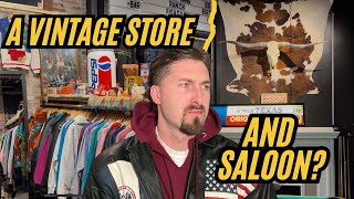 I opened a vintage clothing booth inside a wild west bar 