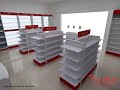 Projeto de Farmácia 3D com layout inteligente - Picolo Shopping da farmácia