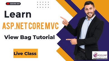 ViewBag in ASP.NET Core MVC - Simplify Data Passing in Your Web Apps | Live Class