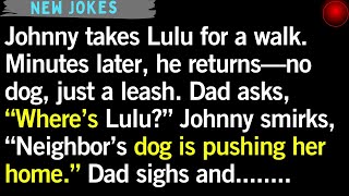 Little Johnny’s Hilarious Dog Walk Fail | Clean Jokes for Seniors 😂