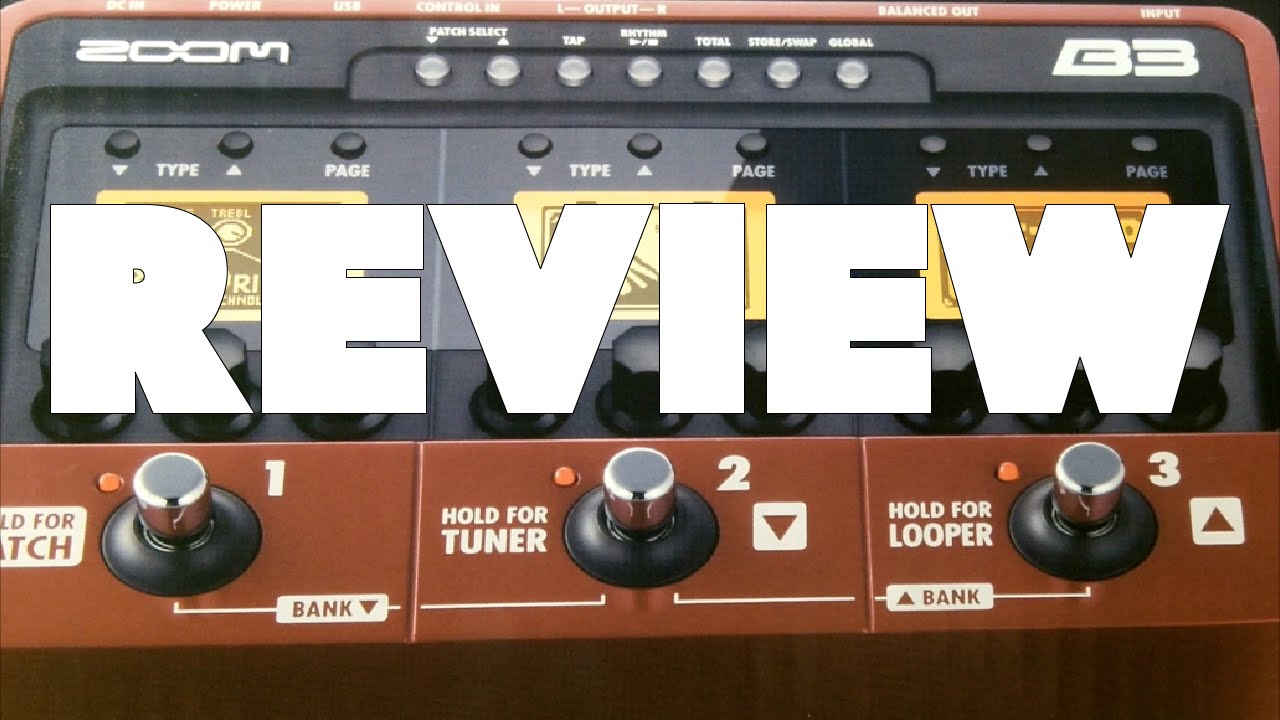 ZOOM B3 Bass Effects unit REVIEW