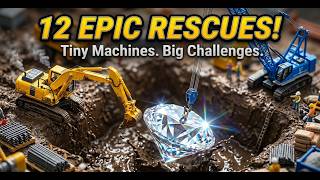 12 Incredible Mini Rescue Missions | Tiny Engineers Save the Day! 🚜⚙️