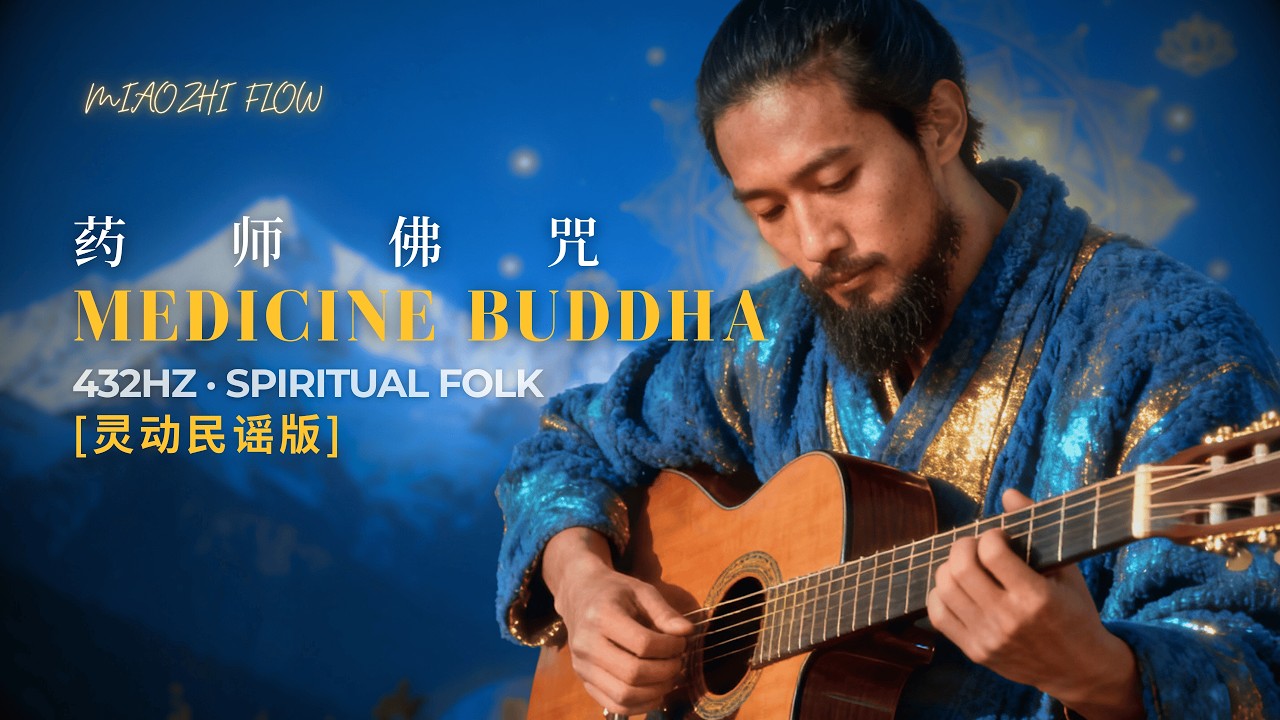 Vagus Nerve Relaxation: Medicine Buddha Mantra (Acoustic Folk) | 432Hz Healing Music for Inner Peace