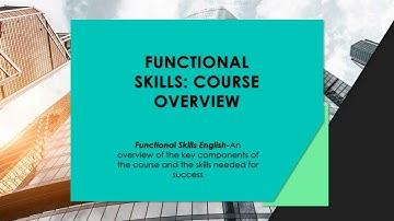 Functional Skills: Course Overview#englishlearning #adulteducation