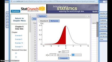 T critical value in stat crunch