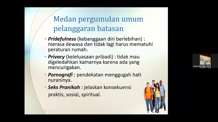 Remaja Kristen dikatakan dapat menghormati kebebasan orang lain apabila ia