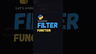 Filter Function in Python: Explanation & Quiz #python  #coding #programming