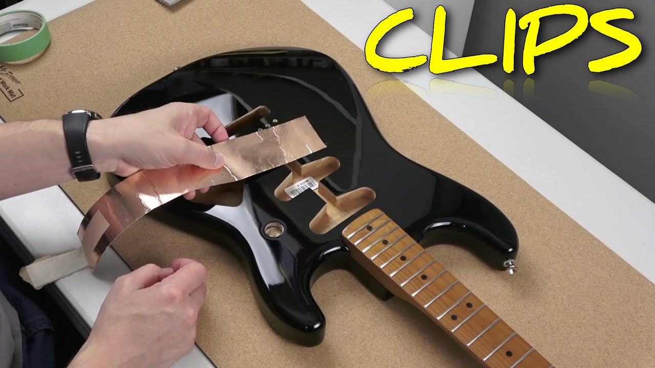How to Shield a Fender Stratocaster with Copper Foil Tape YouTube