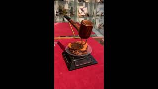 Video: Pipa Paronelli radica duck pipe walnut contrast fatta a mano