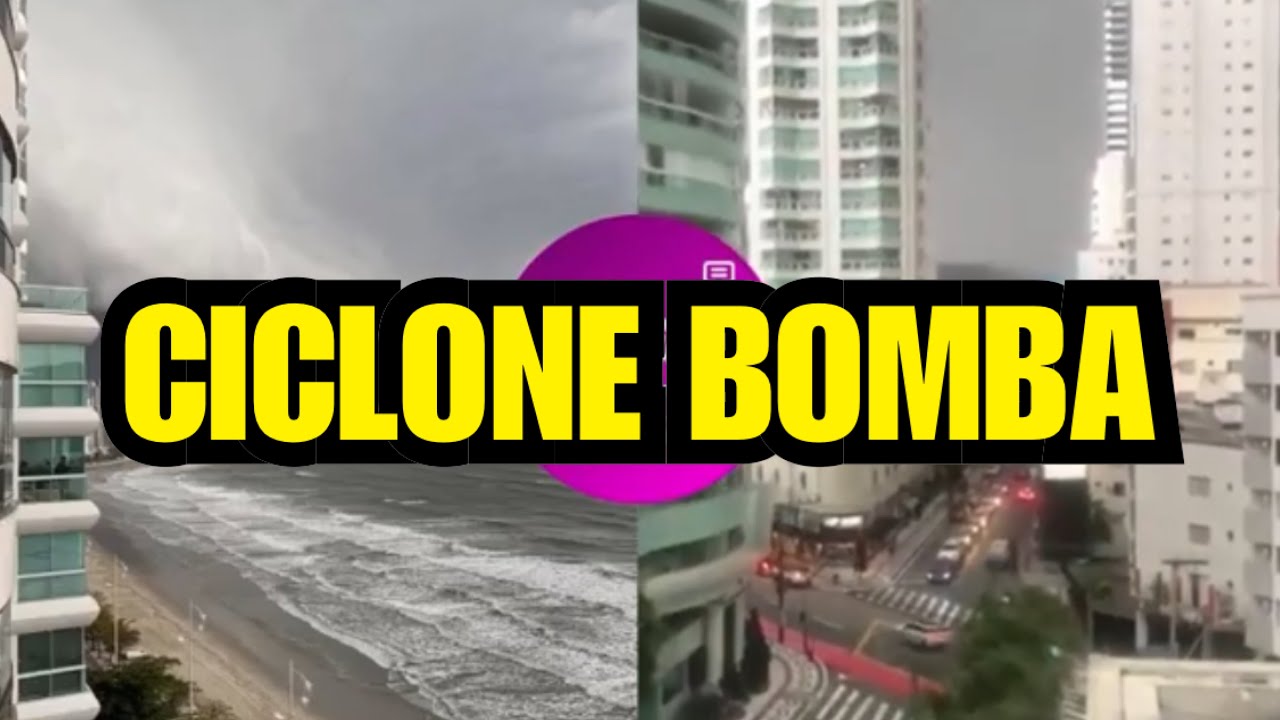 Ciclone-Bomba chega no Sul na cidade de Balneário Camburiú