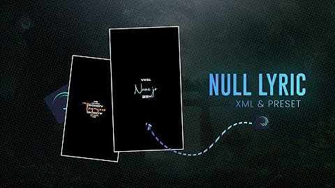 New Trending Black Null Lyrics Video Editing in Alight Motion | Lofi Music ||