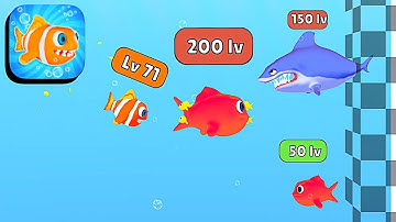 Level Up Fish ​- All Levels Gameplay Android,ios (Levels 1-4)