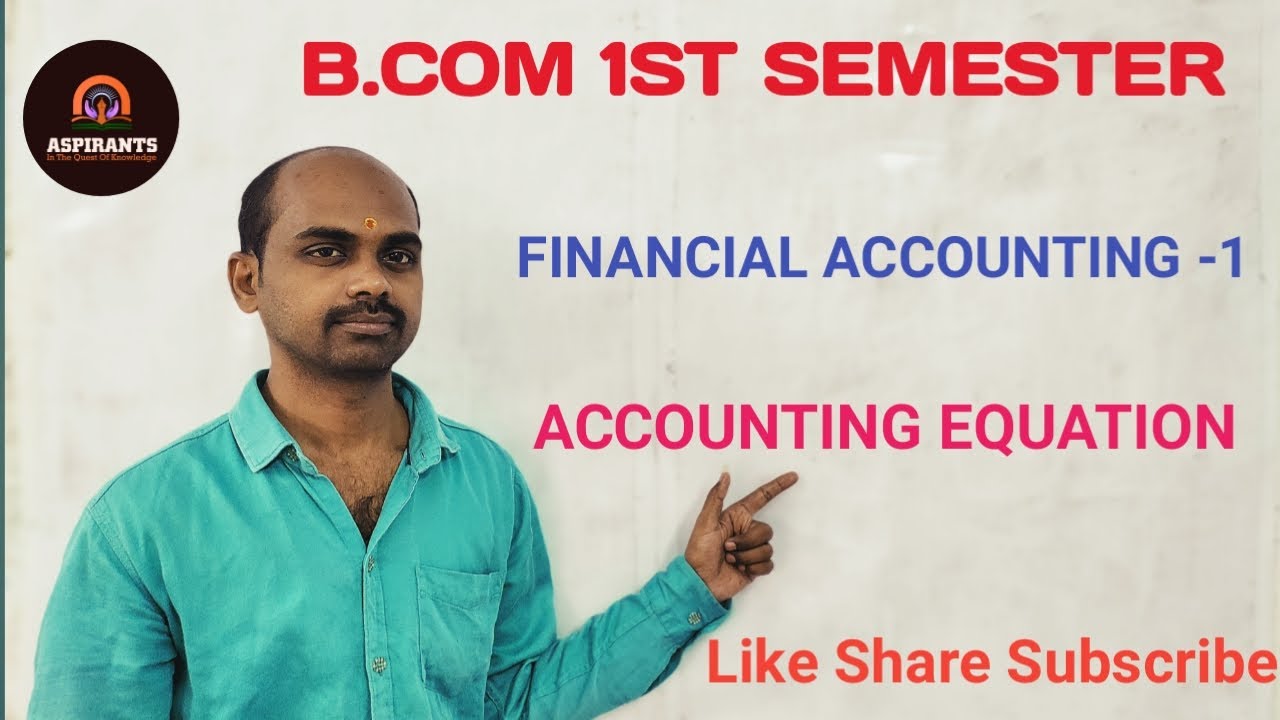 ACCOUNTING EQUATION METHOD BASICS OF ACCOUNTING SEM 1 FA1