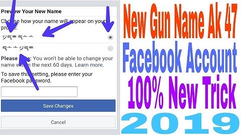 🛡☑New Gun Name Ak 47 Facebook Account 2019🛡☑