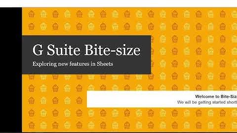 PwC: G Suite Bite-size - Exploring new features in sheets
