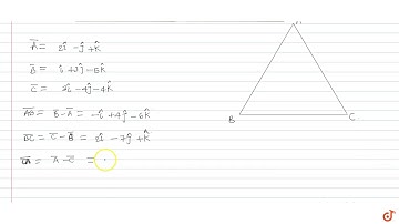 If the position vectors of `A, B and C` are respectively `2overlinei-overlinej + overlinek, ov
