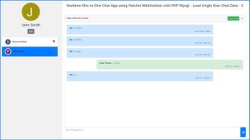 Realtime One to One Chat App using Ratchet WebSockets with PHP Mysql - Load Chats from Database - 5