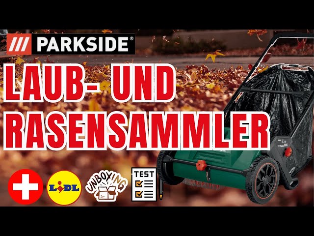LAUB- UND RASENSAMMLER Parkside PKM 103 A1 SWITZERLAND LIDL - YouTube