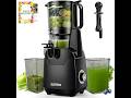 SUSTEAS Juicer Machines with 5.3" Extra Wide Chute, Cold Press Juicer for Whole Fruits &amp; Vegetables,