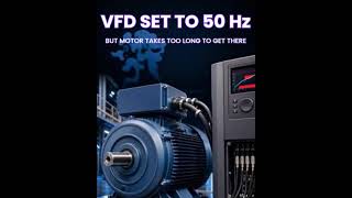 VFD 50 Hz Par Hai, Par Motor Full Speed Par Janay Mein Boht Time Kyun Leti Hai?#industrialautomation