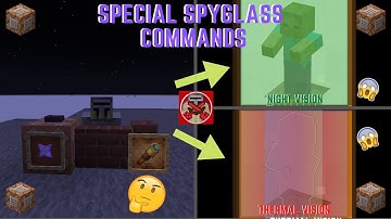 Command Block Tutorial #111: Special Spyglass Commands in Minecraft (1.17+)