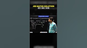 JEE Maths | Maths Solution by MC Sir | IIT JEE | Manoj Chauhan Sir #mc_sir #shorts