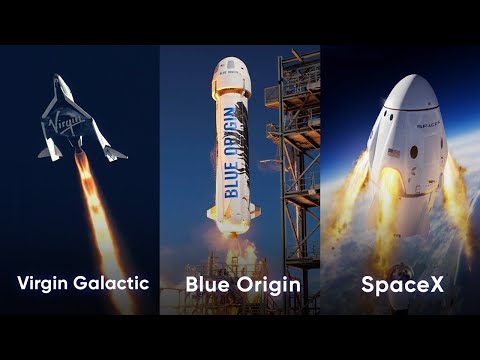 Видео: Кто быстрее? Новая космическая гонка | Blue Origin, Virgin Galactic и SpaceX