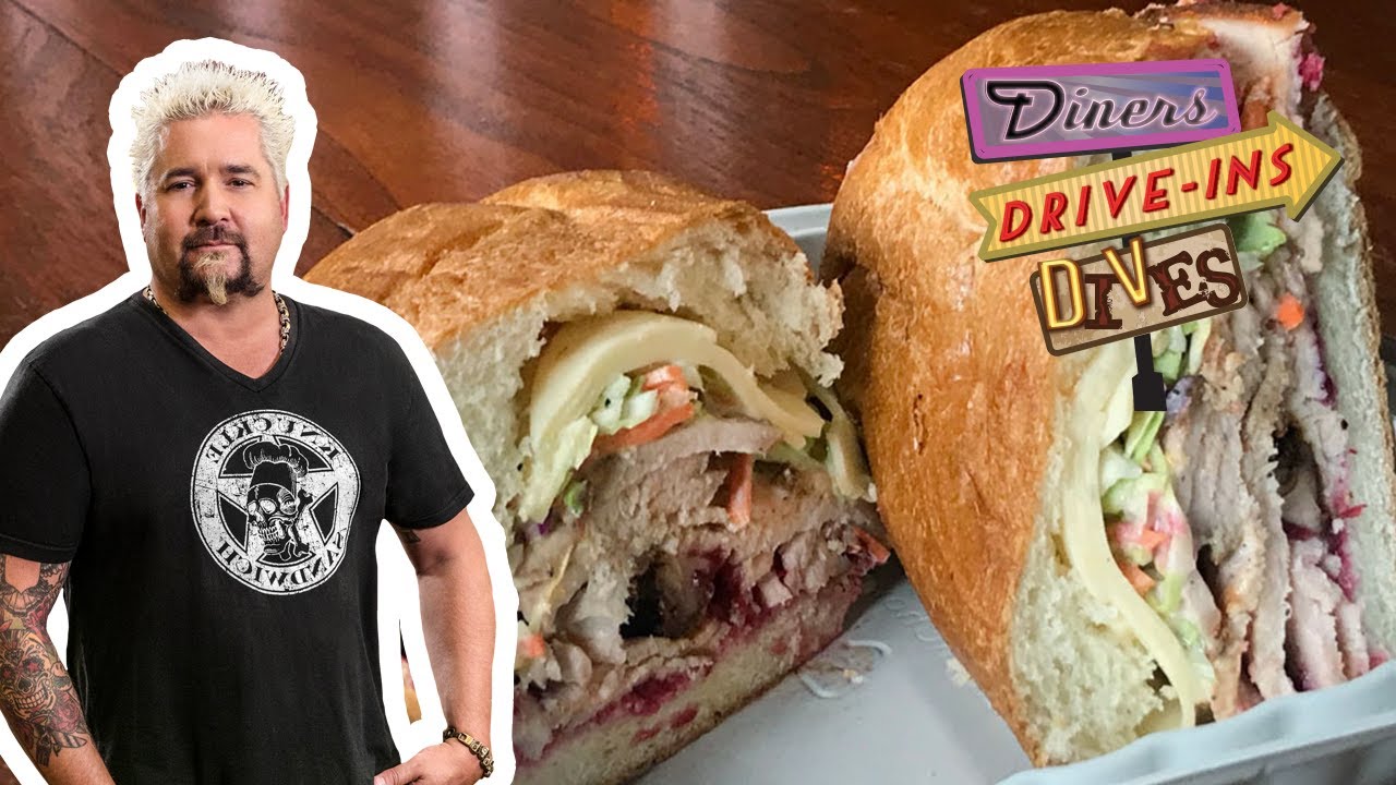 Guy Fieri Recreates a BBQ Turkey Sub | Diners, Drive-ins and Dives with Guy Fieri | Food Network