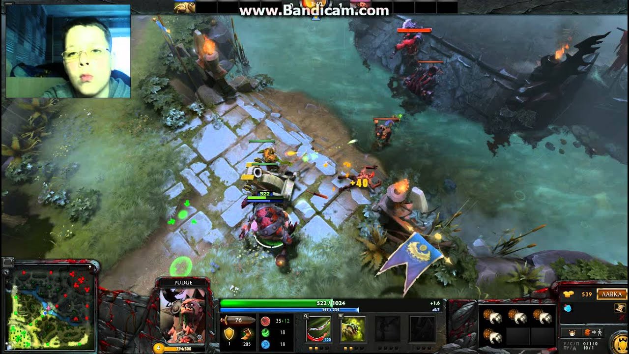 1v1 Solo mid (Pudge vs Axe)Выигрышная серия)