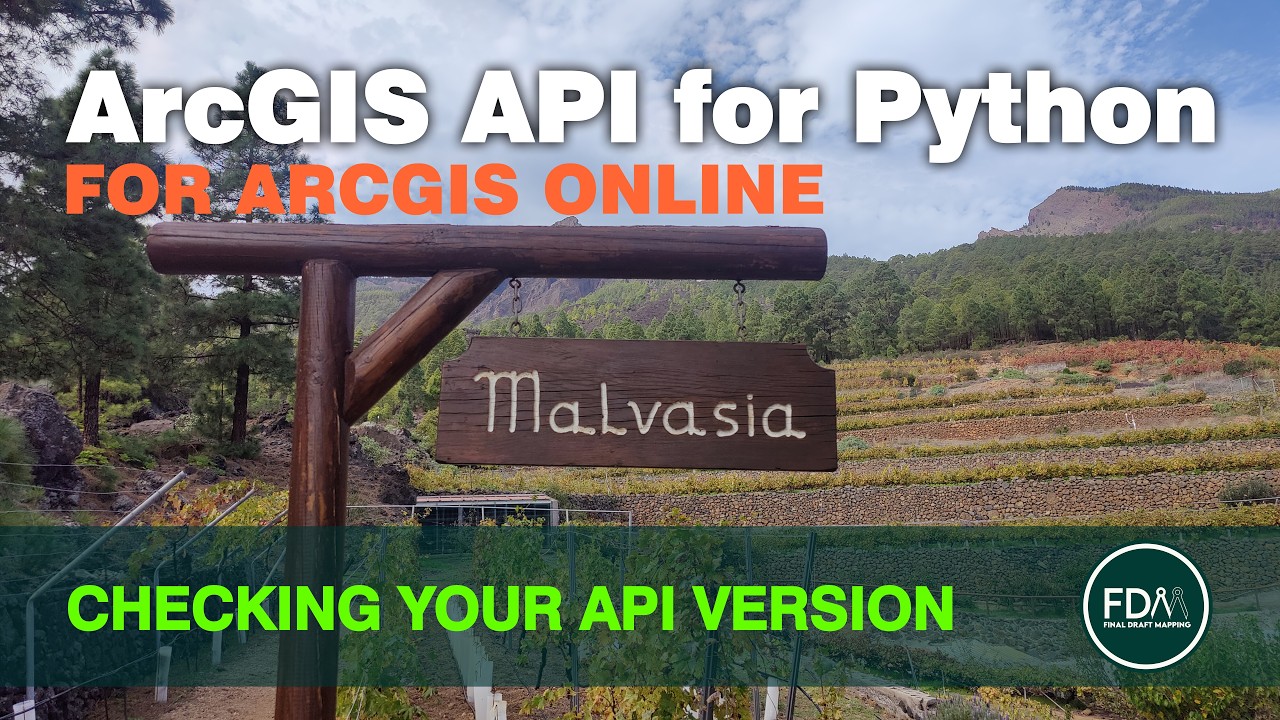 Checking the ArcGIS API for Python version being utilised by your IDE ...