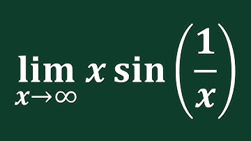 【詳細解題動畫】提要 [★極限]：Compute the limit of x sin(1/x) as x → ∞｜授課老師：中華大學土木系呂志宗特聘教授