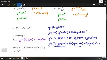 3.2 - Product and Quotient Rules (Part 1)