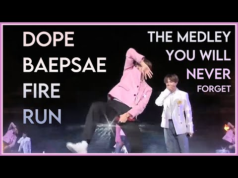 BTS - Medley - Dope, Baepsae, Fire, RUN @ LY Speak Yourself [The Final] 2019 [ENG SUB] [Full HD]