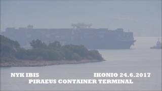 Containership NYK IBIS arrival at  Piraeus Container Terminal | PiraeuShips