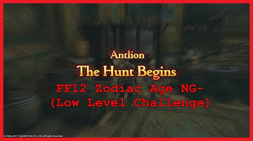 Antlion Hunt FF12 TZA NG- (Low Level Challenge)