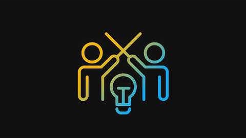 Animated debate dark gradient icon