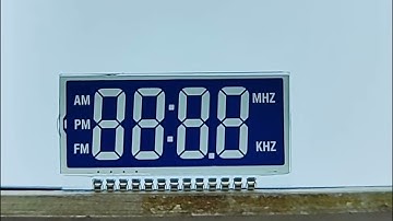 Custom Alarm Clock LCD Display Negative Transmissive Htn 7 Segment LCD Screen LCD