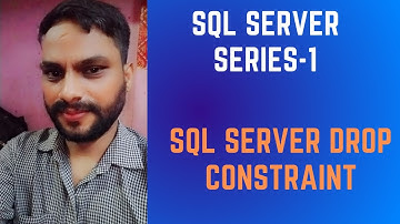 SQL Server Drop Constraint Lesson-5 || SQL Drop Constraint Primary key