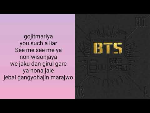 EASY LYRICS | BTS - NO MORE DREAM EASY LYRICS